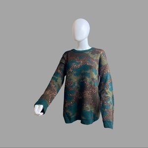 GUESS CAMOUFLAGE SWEATER